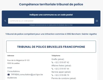 Tribunal de police